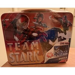 Captain America Lunch box Team Cap puzzle Sealed New‎